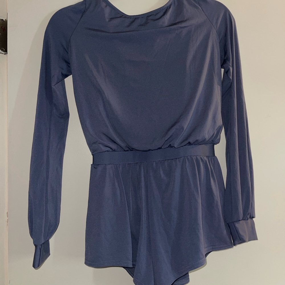 Balera Long Sleeve Leotard in Blue